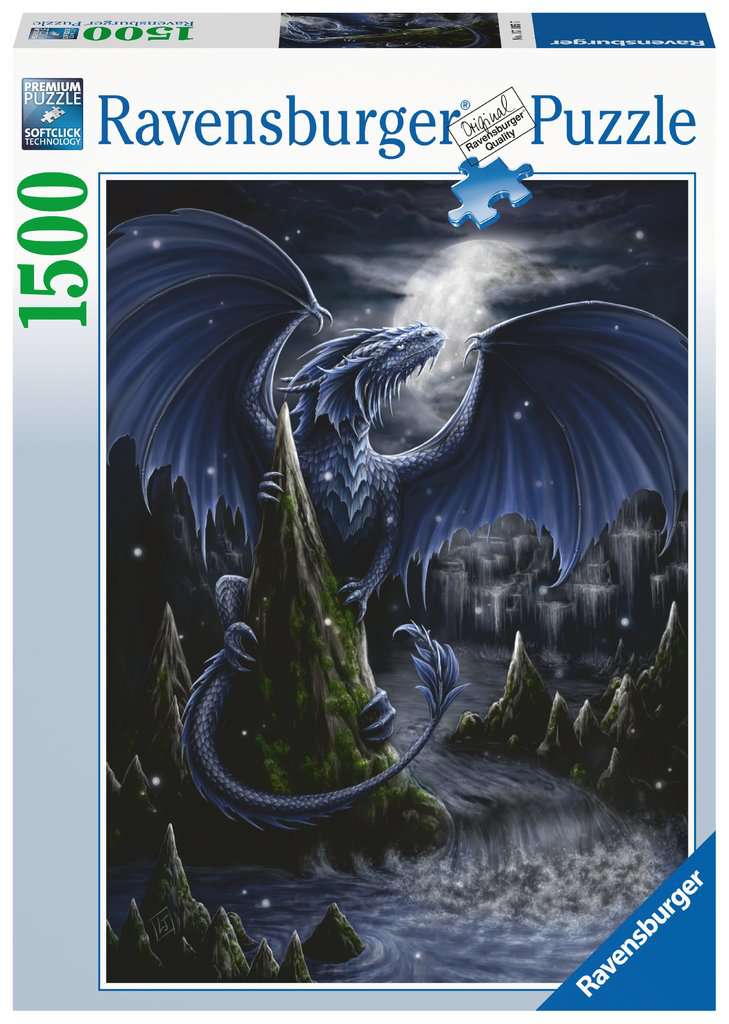 Puzzle 1500 Teile Der Schwarzblaue Drache 17.105