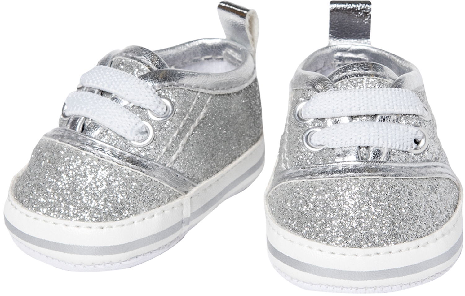 Heless Glitzer Sneakers silber Gr. 30-34 cm