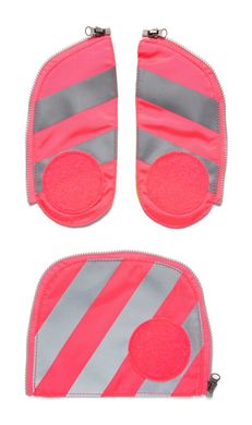 Ergobag Fluo Zip Set mit Reflektor pink