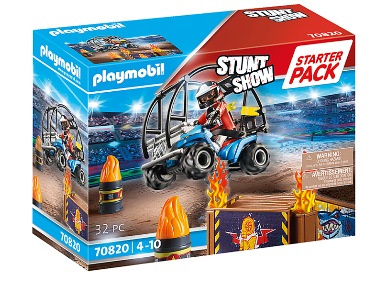 PLAYMOBIL  Starter Pack Stuntshow Quad mit Feuerrampe 70820