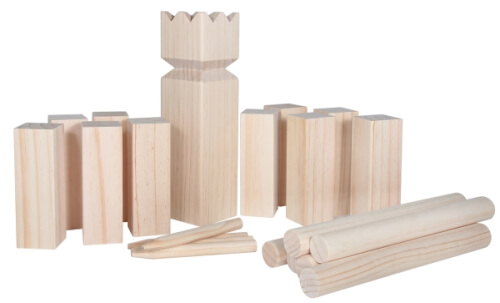 Outdoor active Schwedenschach-Kubb, 21tlg. im Netz