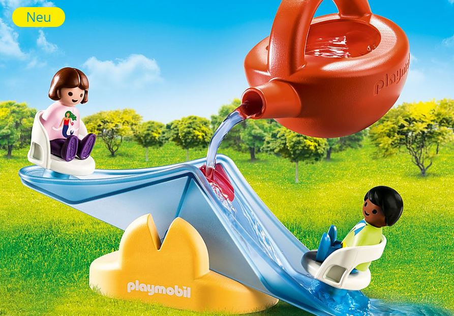 PLAYMOBIL 1 2 3 Wasserwippe  mit Giesskanne 70269