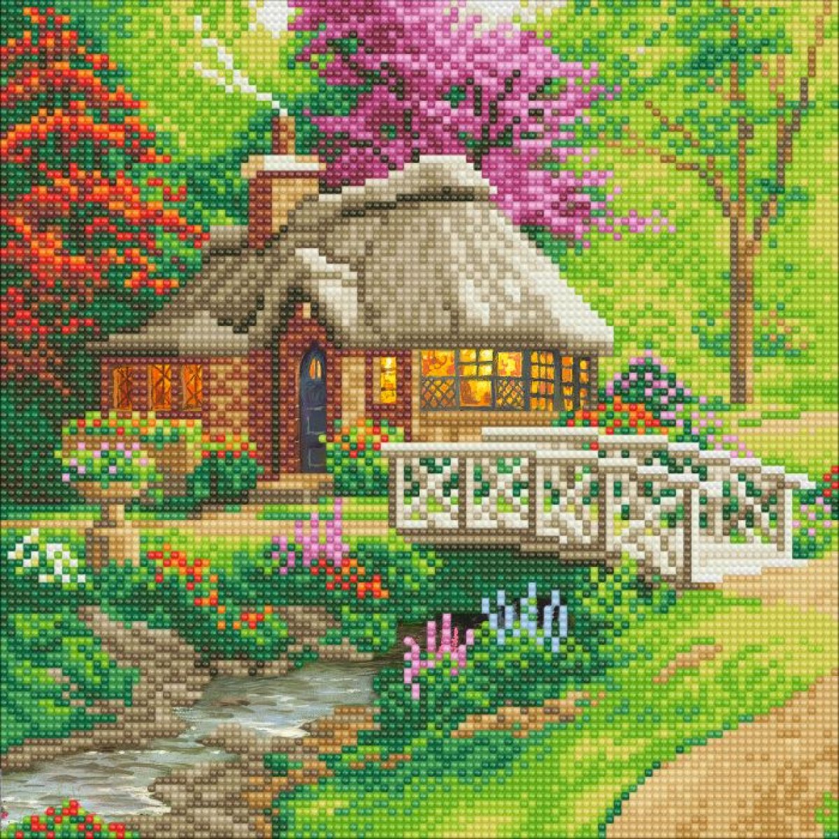 Crystal Art Tomas Kinkade Landhaus 30 x 30 cm