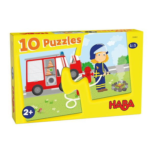 Haba 10 Puzzles Einsatzfahrzeuge