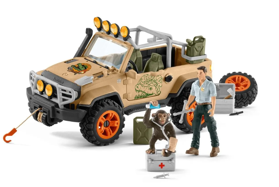 Schleich Wild Life Geländewagen mit Seilwinde 42410