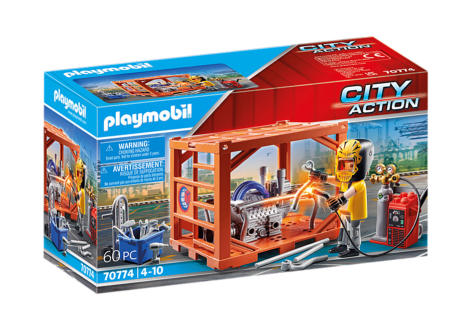 PLAYMOBIL  Containerfertigung 70774