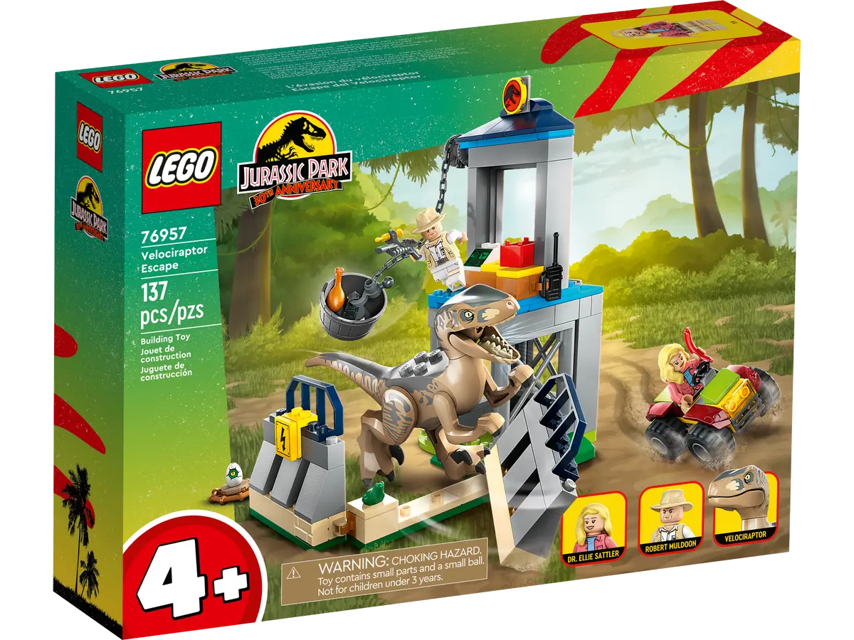 LEGO Jurassic World Flucht des Velociraptors 76957