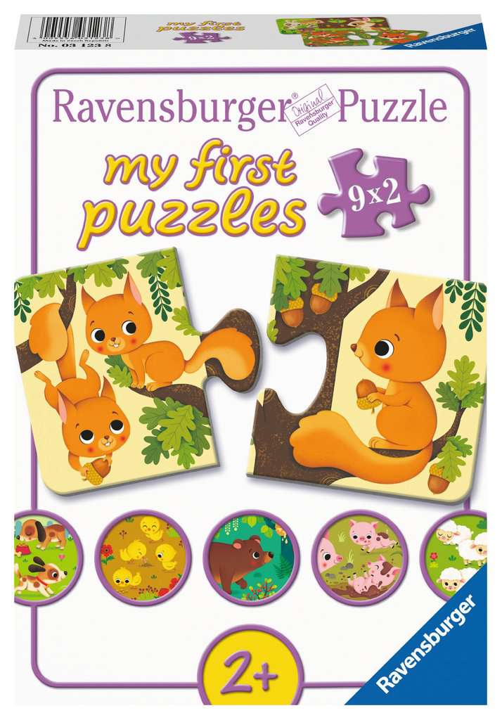 My First Puzzle 9 x 2 Teile: Tiere und ihre Kinder 03.123