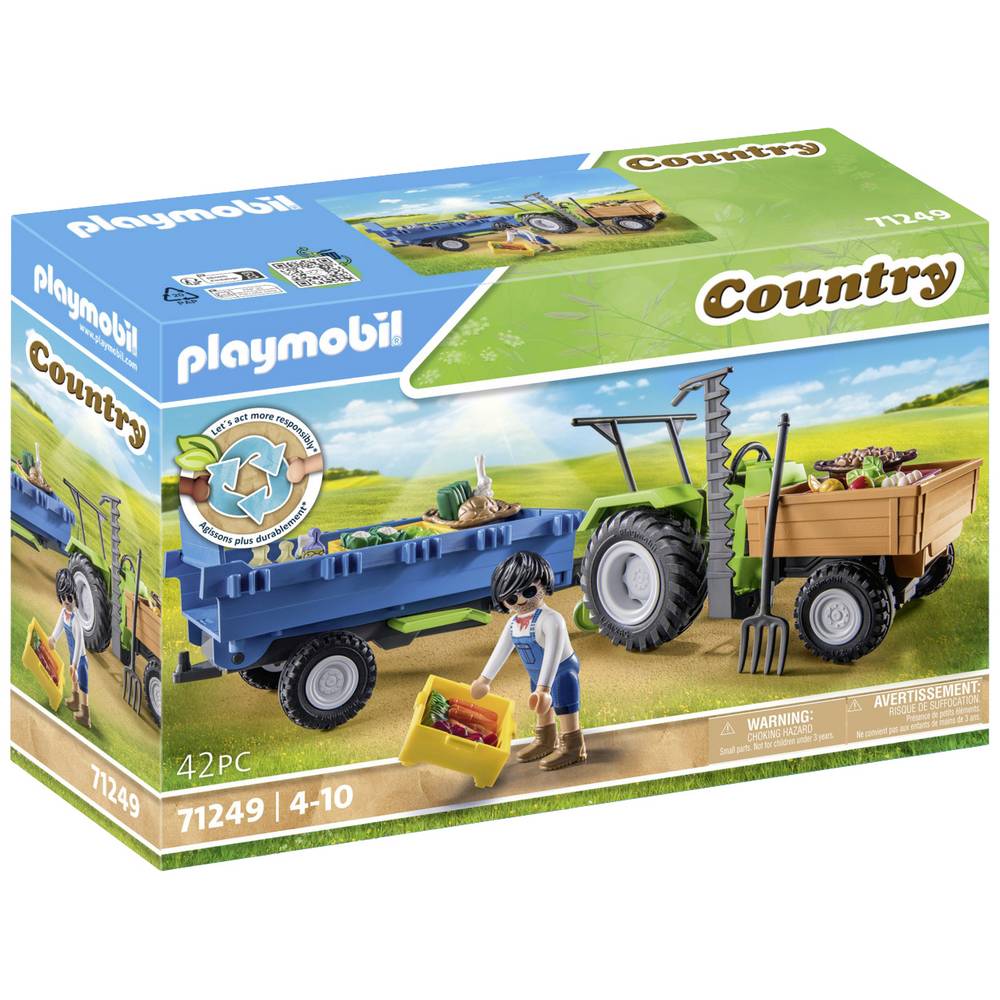 PLAYMOBIL Traktor mit Hänger 71249