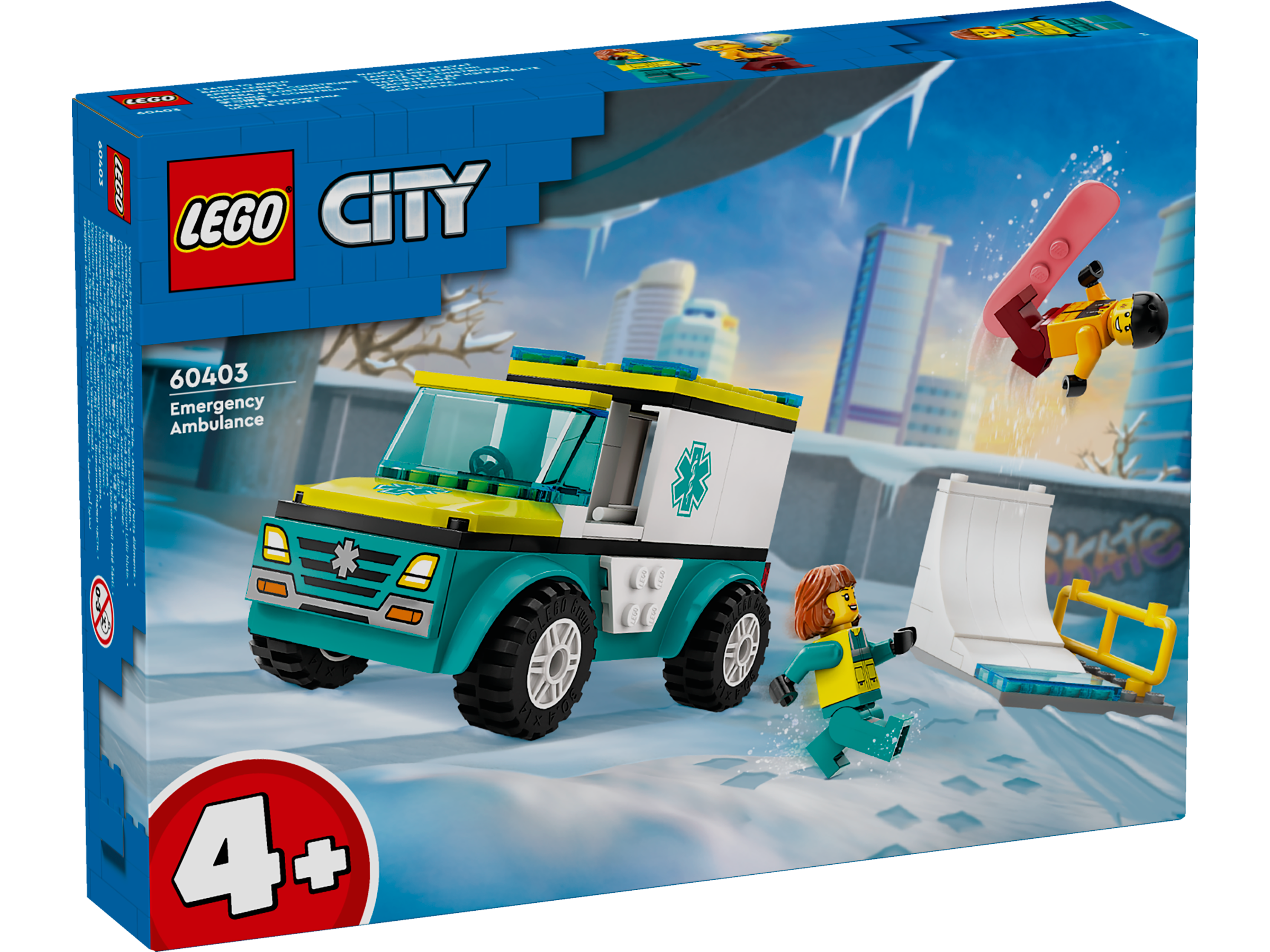 LEGO City Rettungswagen und Snowboarder 60403