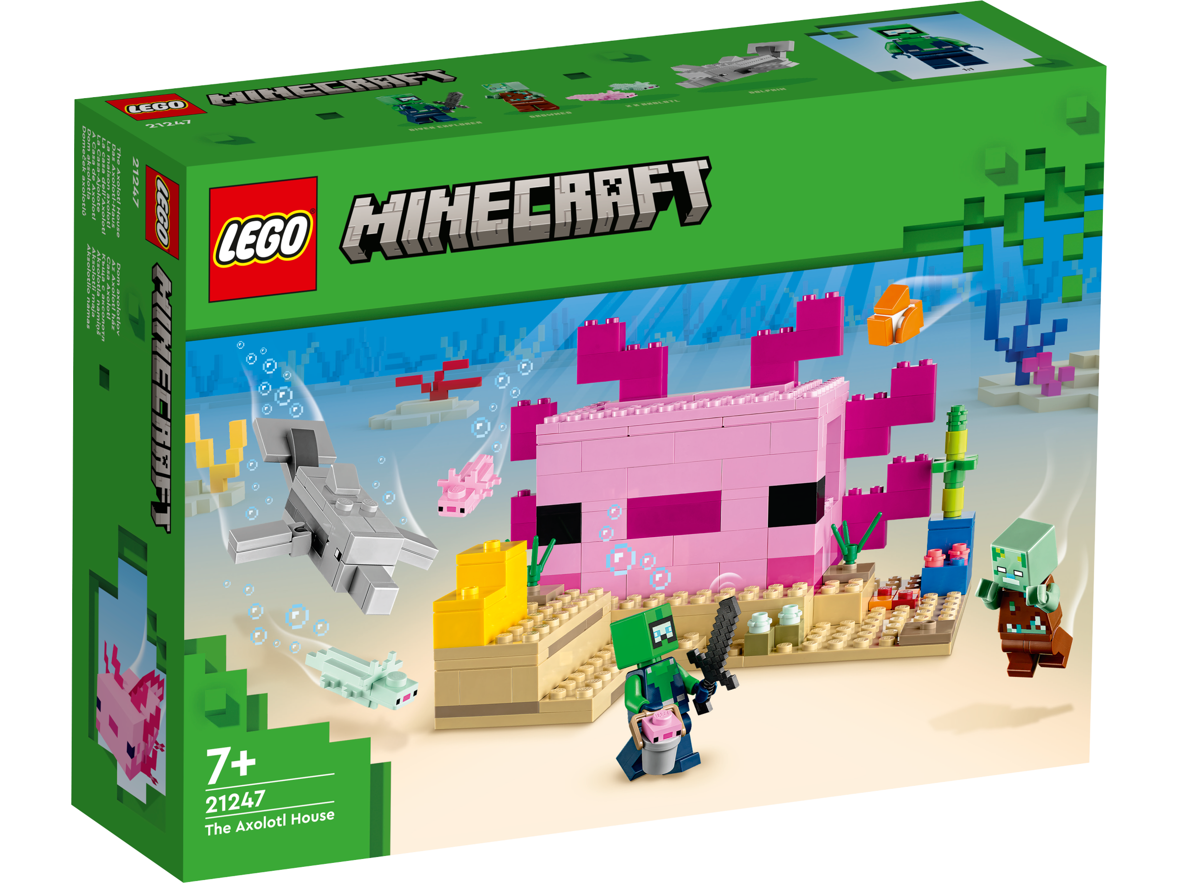 LEGO Minecraft Das Axolotl-Haus 21247