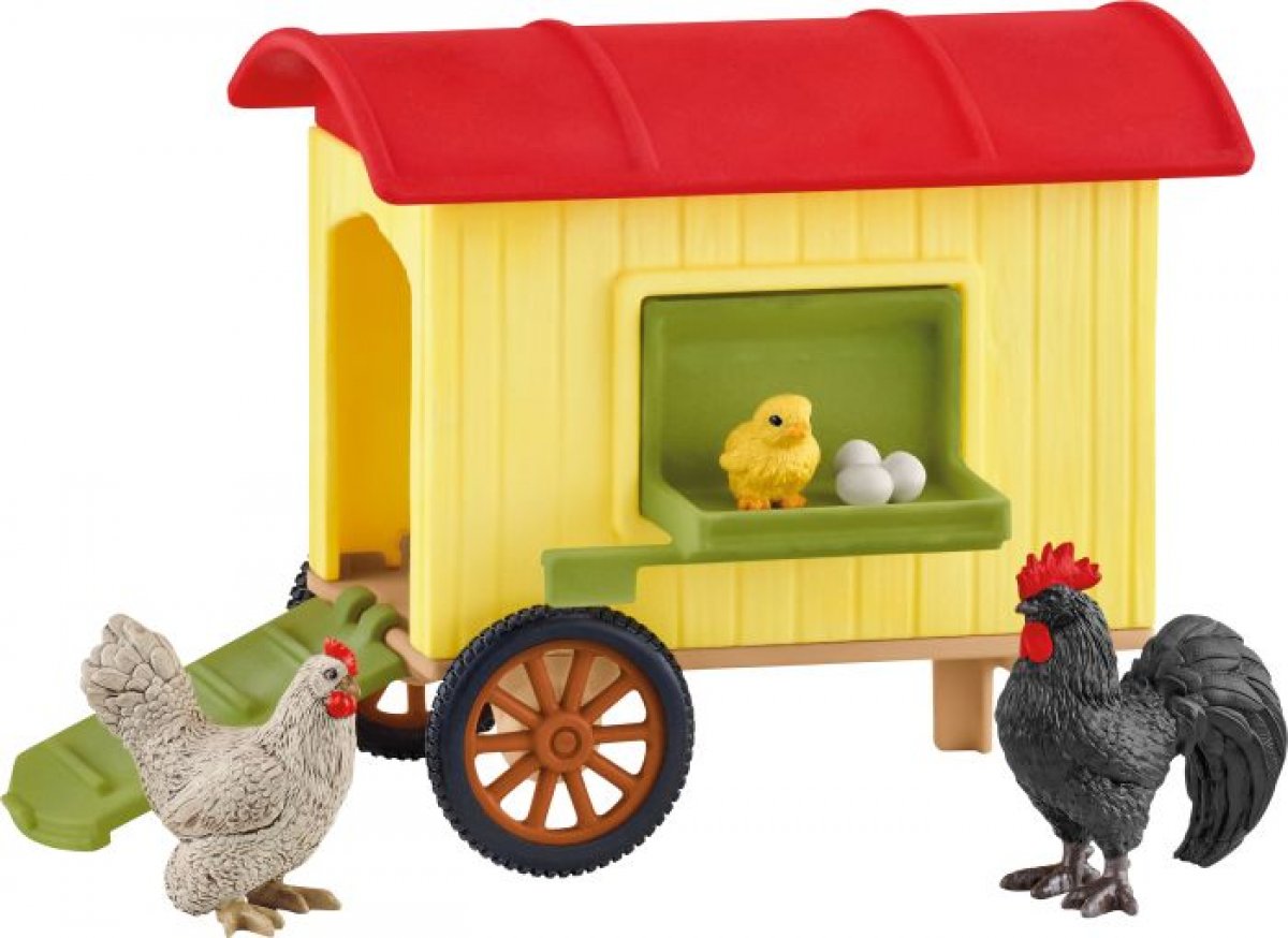 Schleich Hühnerstall auf Rädern 42572