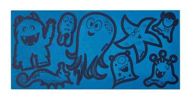 Ergobag Reflexie-Sticker Monster blau