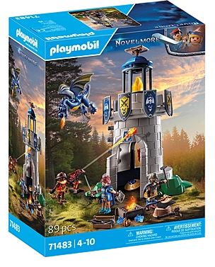 PLAYMOBIL Ritterturm mit Schmied und Drache 71483