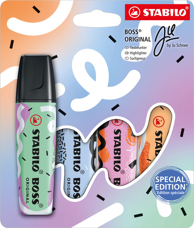 Stabilo Boss Textmarker Original Pastel Special Edition by Ju Schnee