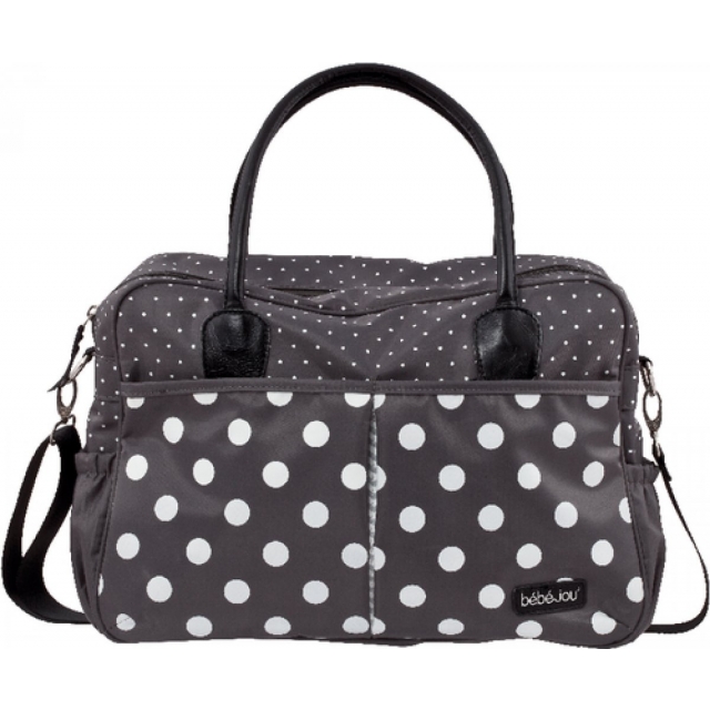 Bébéjou Wickeltasche Grey Dots