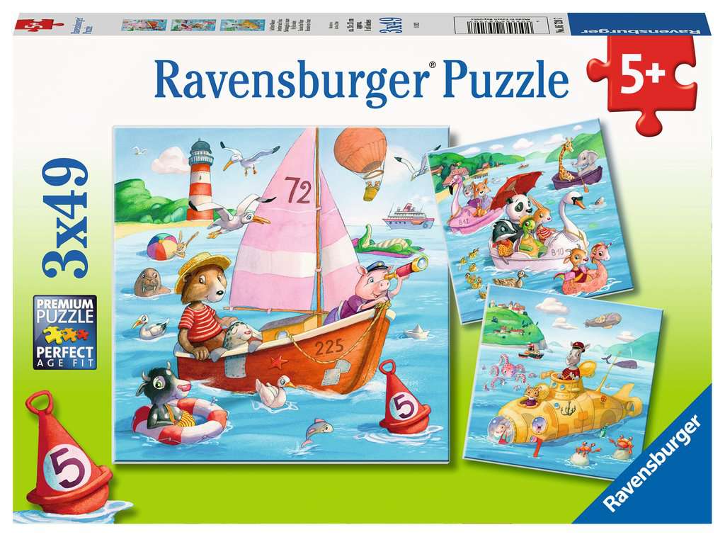 Puzzle 3x49 Teile Auf dem Wasser 05.720