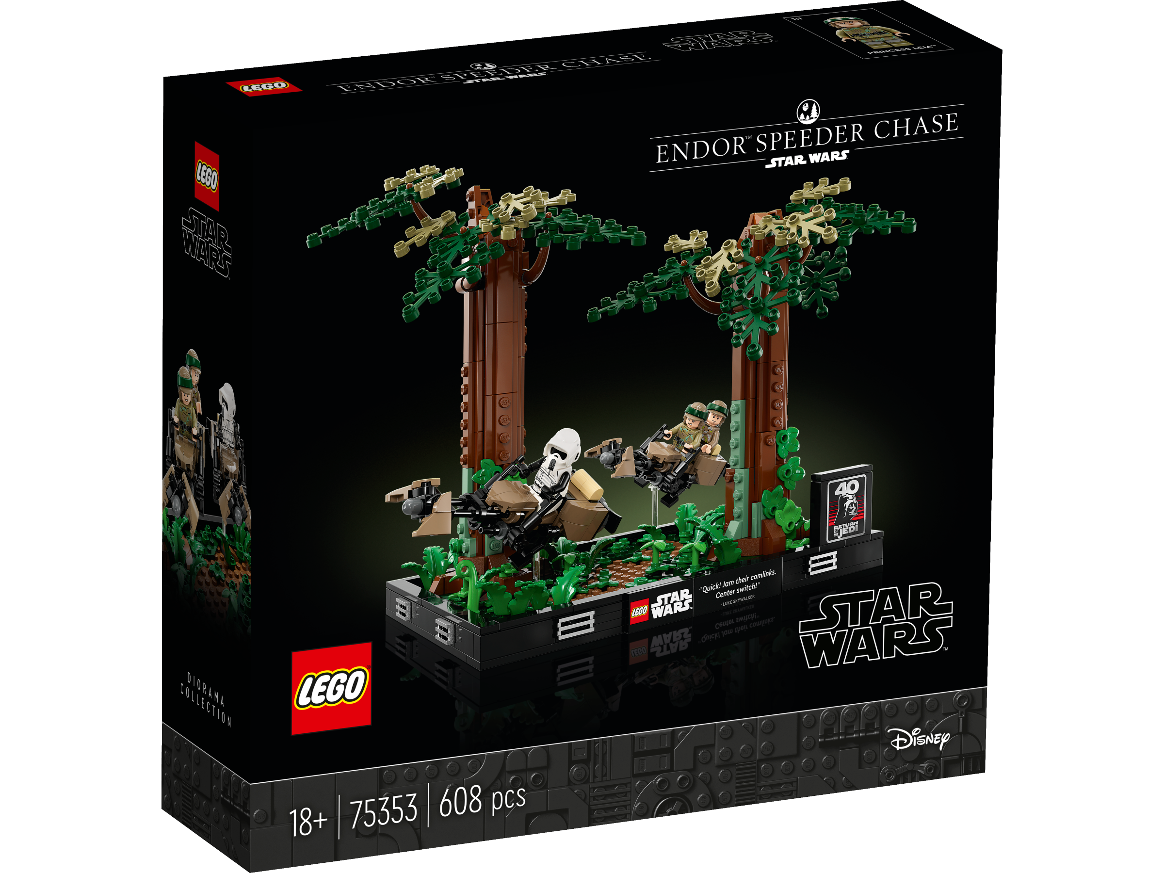 LEGO® Star Wars™ Verfolgungsjagd auf Endor™ – Diorama 75353