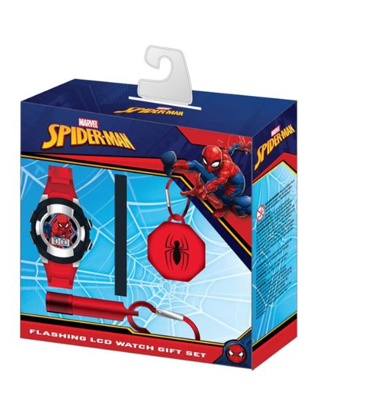 LCD Uhr Geschenkset Spiderman