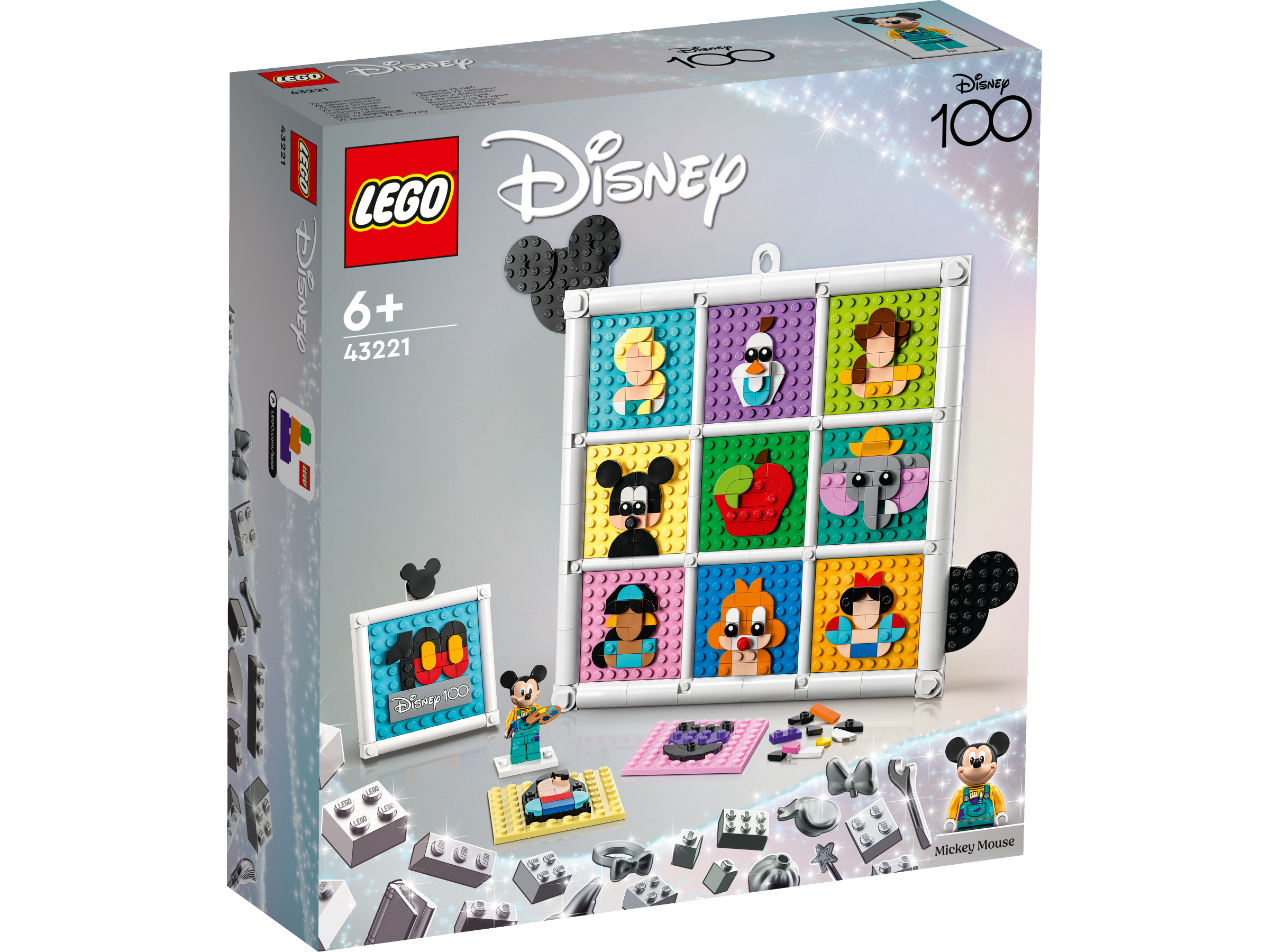 LEGO Disney 100 Jahre Disney Zeichentrickikonen 43221