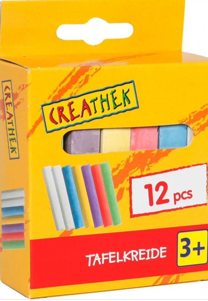 Creathek Tafelkreide bunt 12 Stück