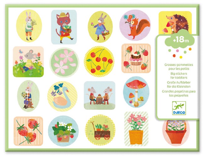 100 Sticker Relief Garten