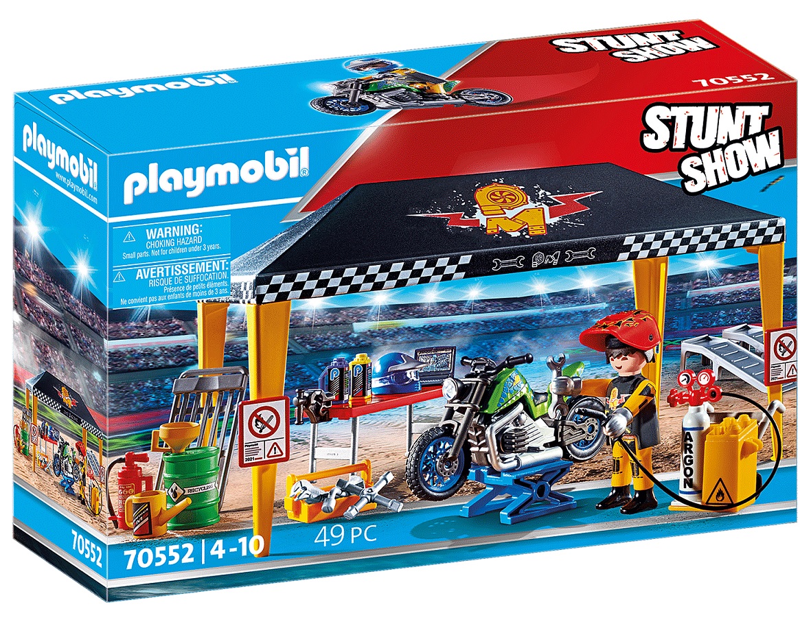 PLAYMOBIL  Stuntshow Werkstattzelt 70552