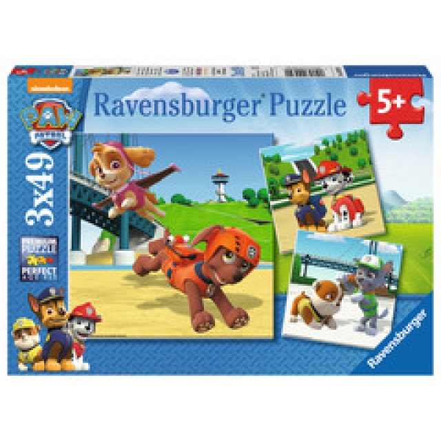 Paw Patrol Team auf 4 Pfoten Puzzle 3x49