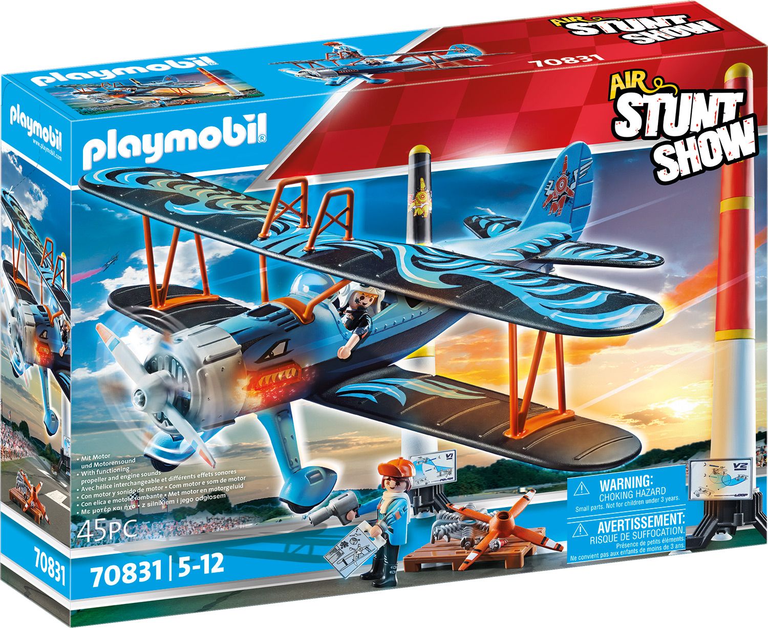 PLAYMOBIL Stuntshow Doppeldecker Phönix 70831