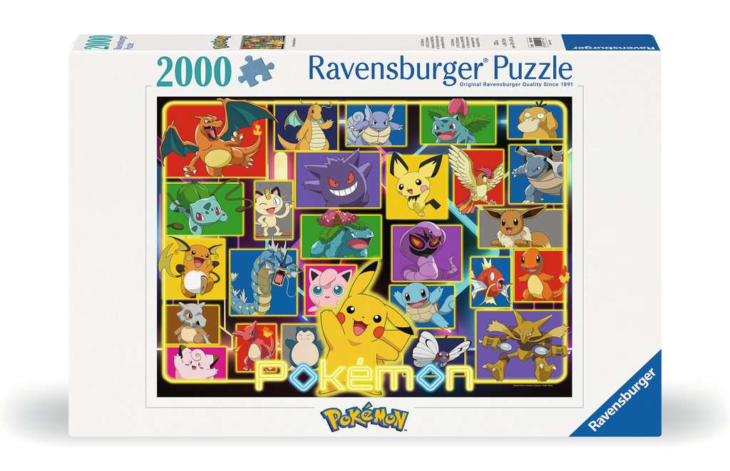 Puzzle 2000 Teile Leuchtende Pokémon