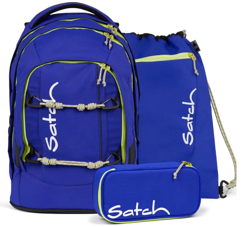 Satch Pack Schulrucksack Blue Climber 3-teilig