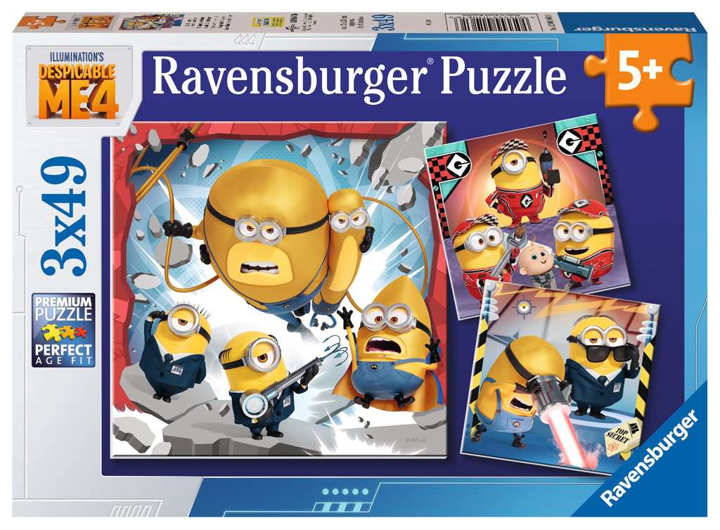 Ravensburger  Puzzle 3x49 Noch immer unverbesserlich 01.061