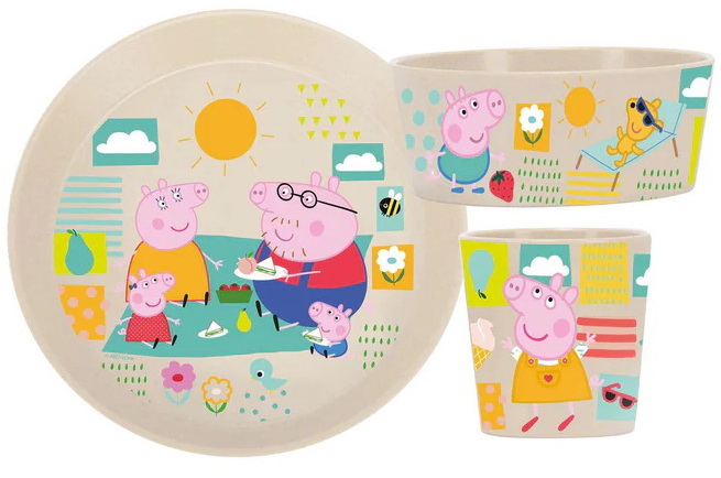 Peppa Pig Kindergeschirr 3teilig