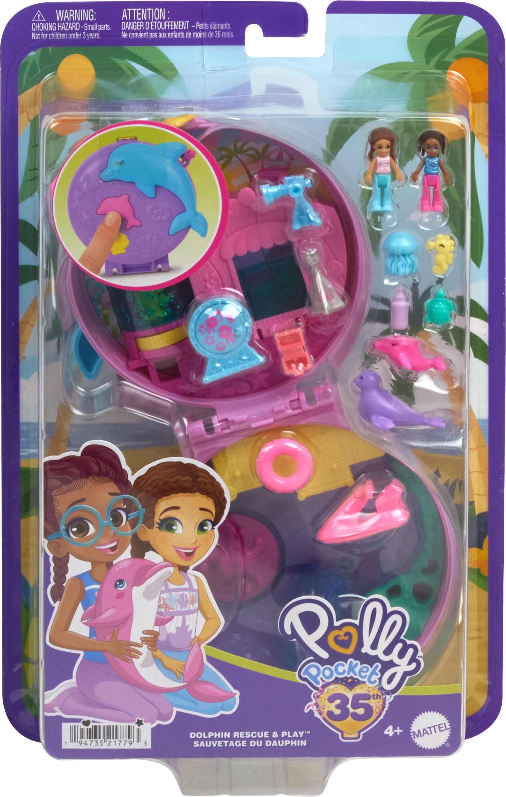 Polly Pocket Delfin Rettungs - und Spiel Schatulle