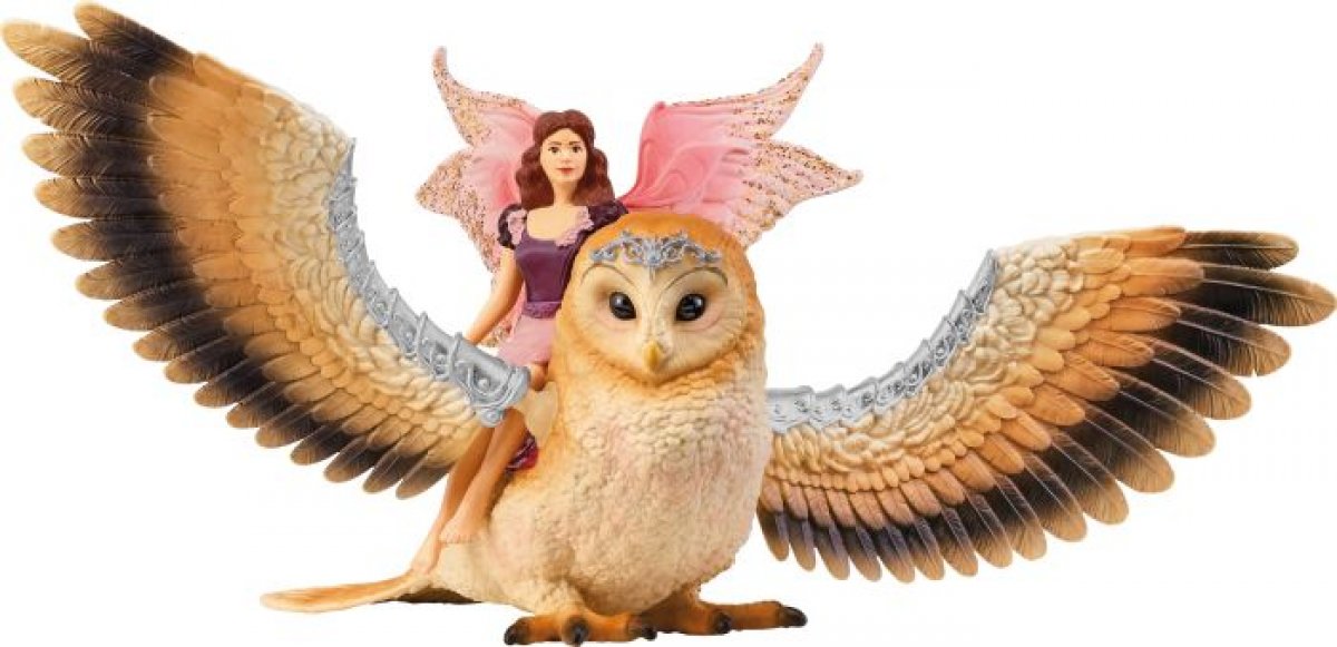 Schleich Bayala Elfe auf Glitzer-Eule 70789