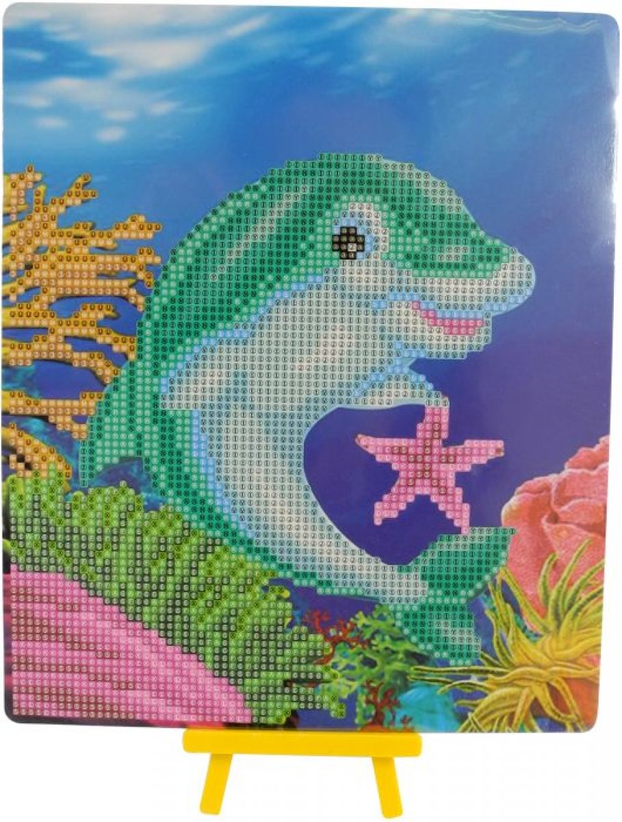 Diamond Painting Delfin mit Aufsteller