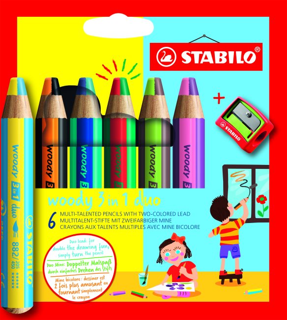 Stabilo Woody 3 in 1 duo Malstifte