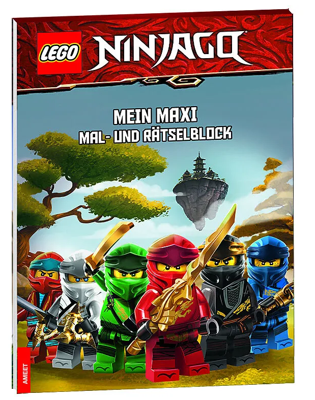 Lego Ninjago® Mein Maxi Mal- und Rätselblock