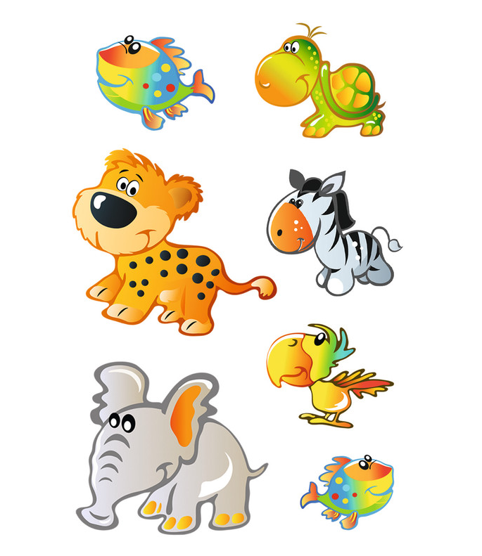 Sticker Decor Tierkinder