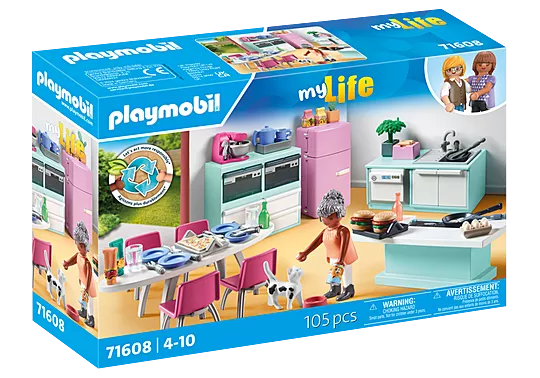 PLAYMOBIL My life Küche mit Essplatz 71608