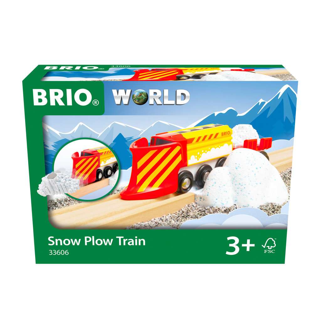 Brio Snopw Plow Train  / Gelbe Lok 33606