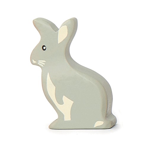 Tender Leaf Toys Holztier Hase grau