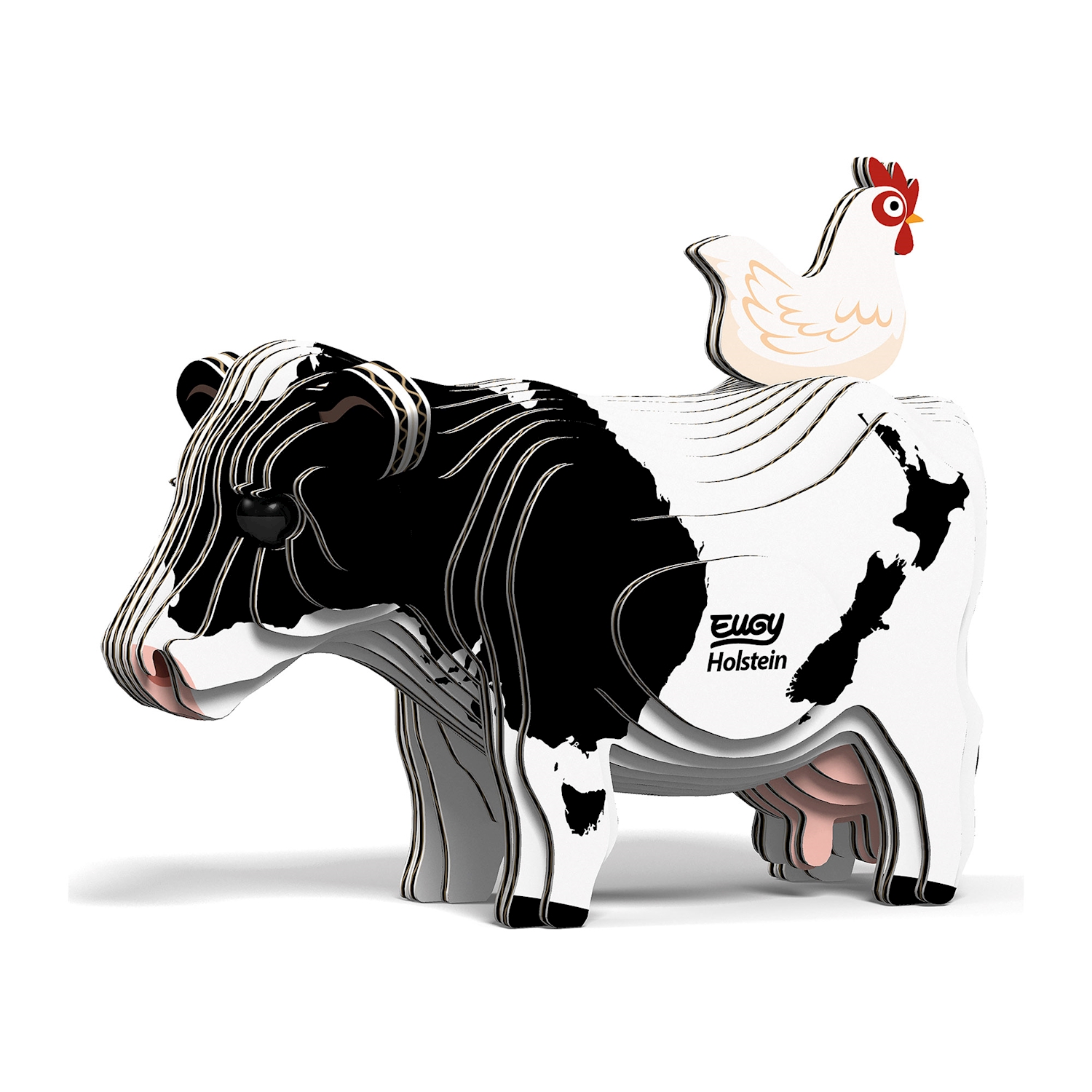 3D Bastelset  Holstein Kuh