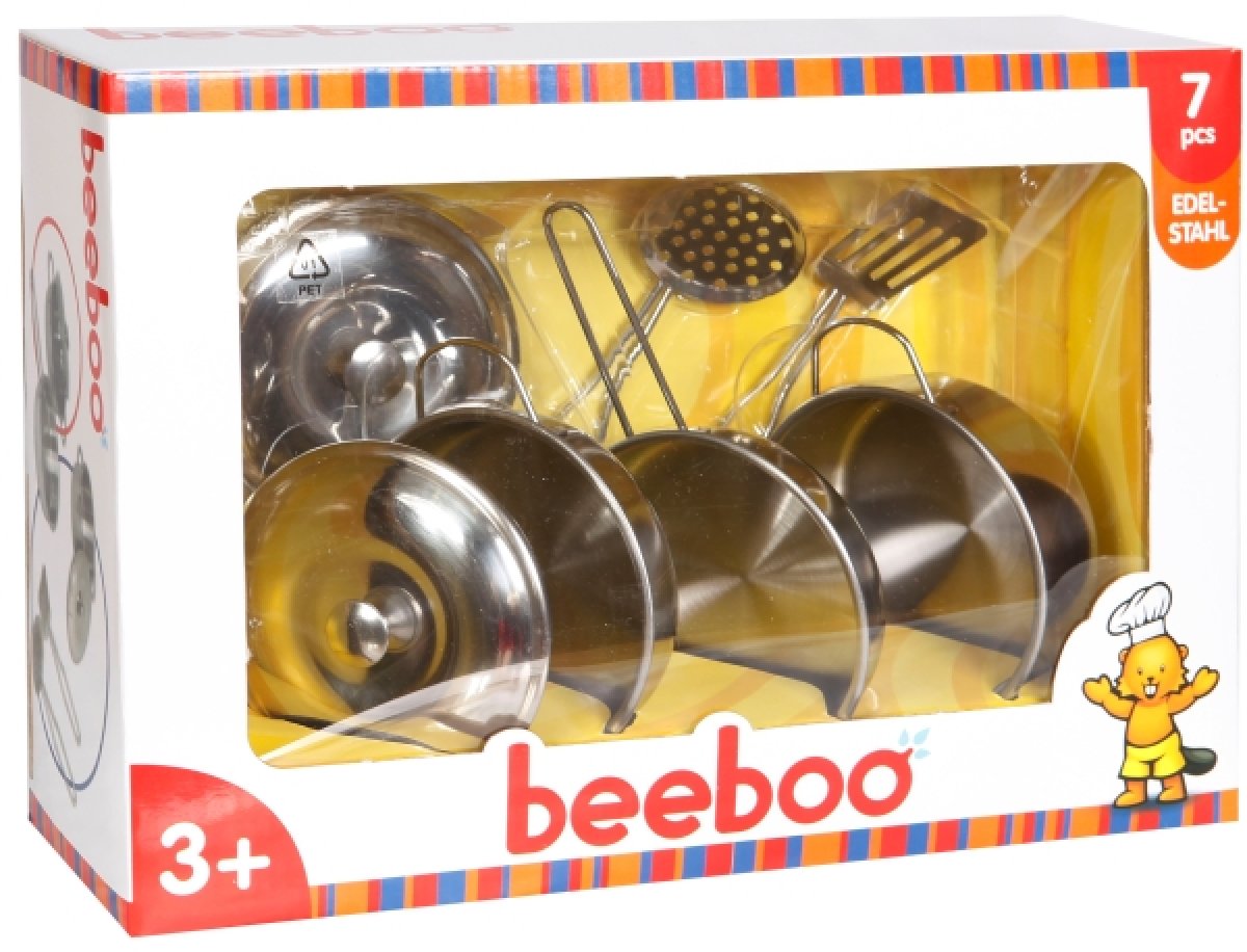 Beeboo Edelstahl Kochtopf-Set 7 teilig