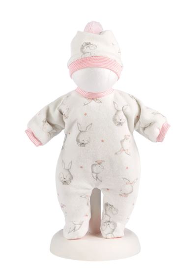 Llorens Babypuppe Pyjamaset Häschen pink 32cm