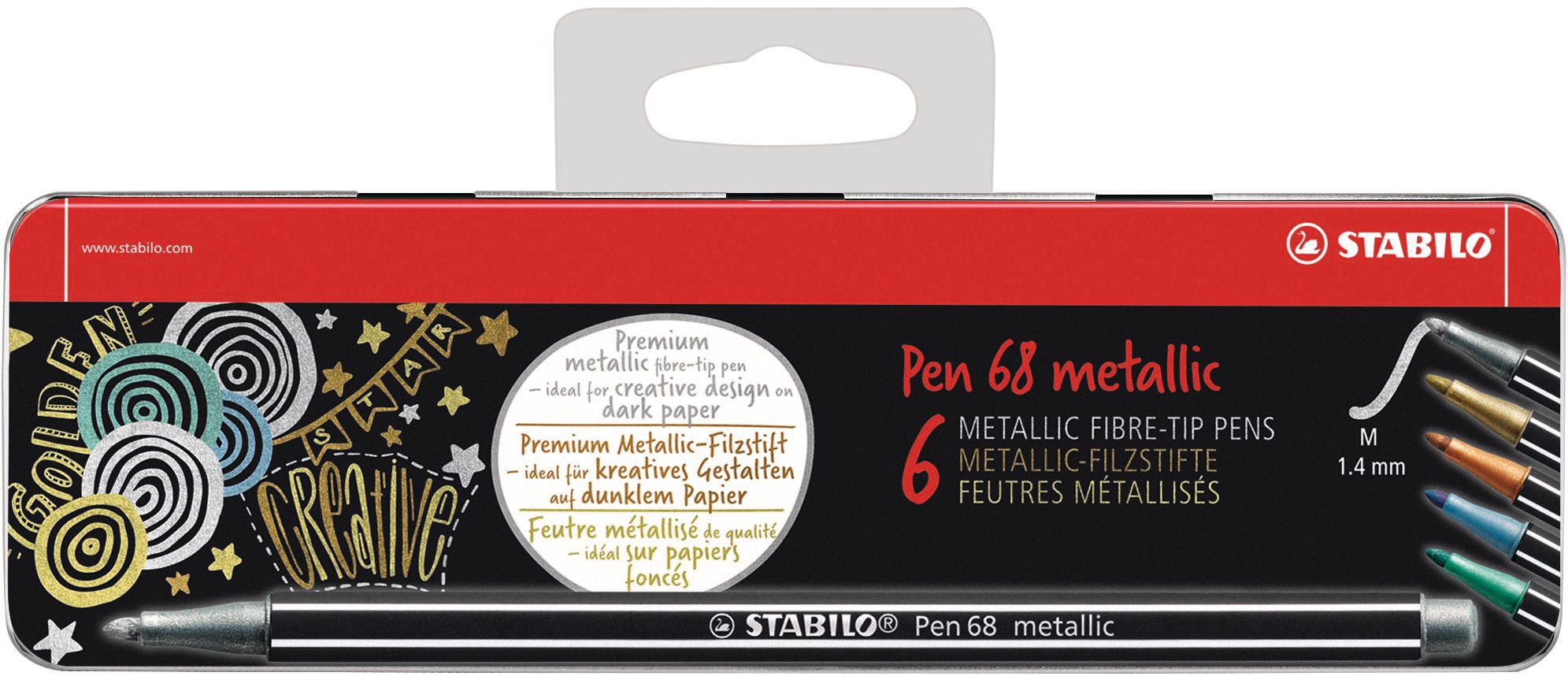 Stabilo Pen 68 metallic 6er Etui