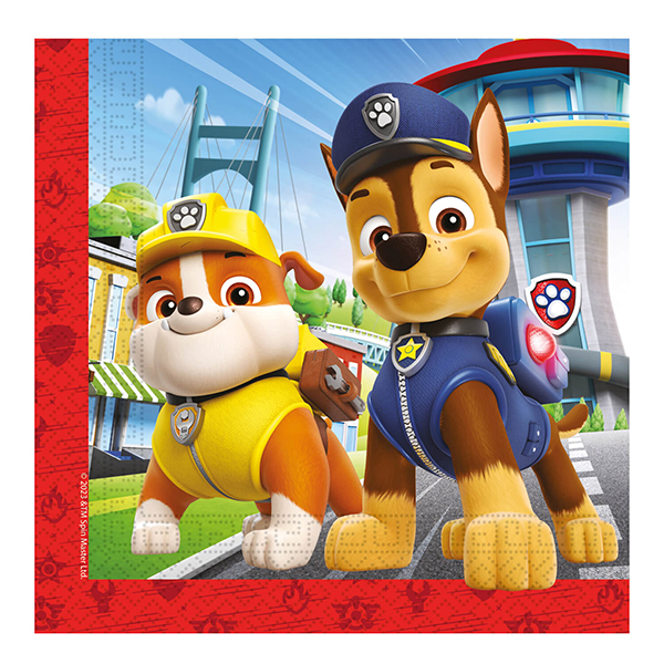 Paw Patrol 20 Servietten