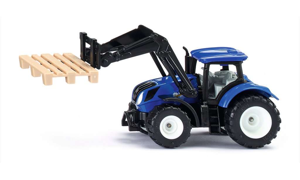 Siku New Holland Traktor mit Palette 01.544