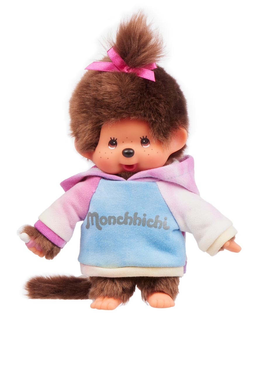 Monchhichi Girl Tie & Dye Hoodie Girl 20cm