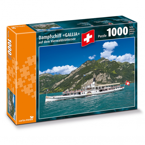 Puzzle 1000 Teile Dampfschiff "GALLIA"